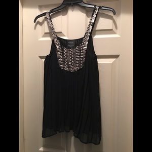 Couture Black evening tank top